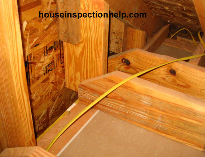 Ceiling Joist Edge Cut