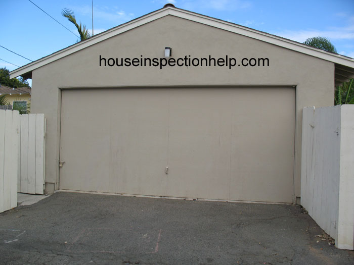 Simple Garage Door Plywood Panels with Simple Decor