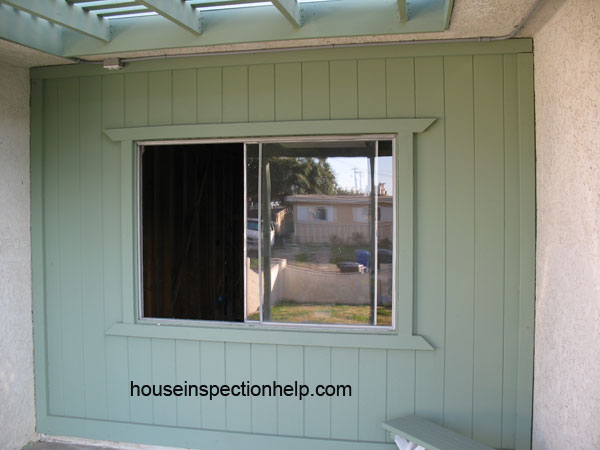 Aluminum home window view from outside